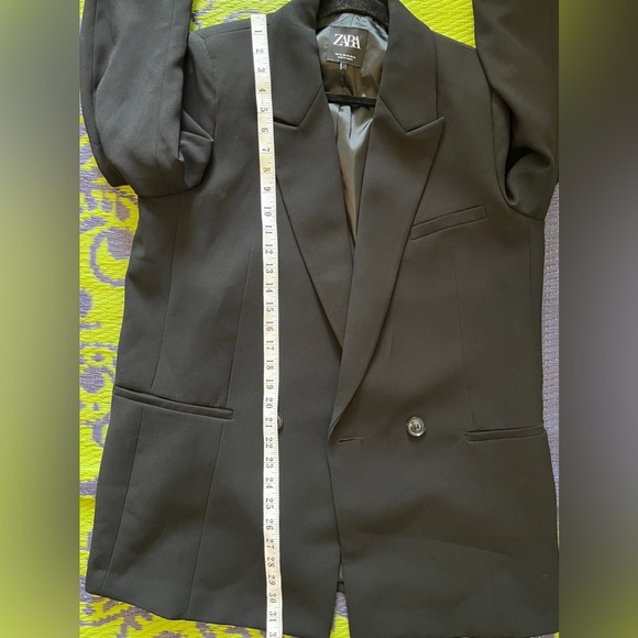 ZARA BLACK CLASSIC OVERSIZED DOUBLE BREASTED BLAZER SIZE XL - Picture 11 of 11